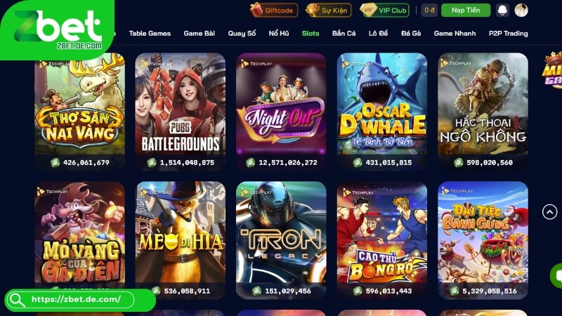 Khám phá các dòng slot game độc quyền Zbet Khám phá các dòng slot game độc quyền Zbet